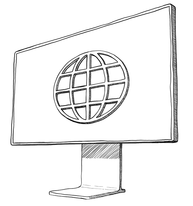 illustration of a computer monitor