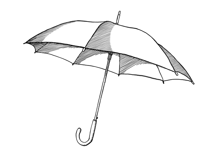 illustration of an umbrella